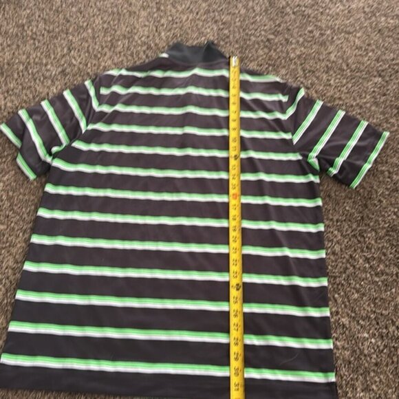 Nike Dri Fit Polo Shirt Mens Striped Short Sleeve‎ Golf Performance XL
T7 - Picture 7 of 8